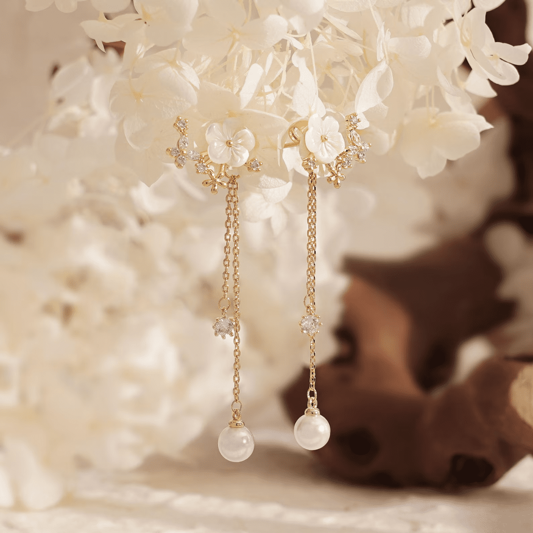 Fleuria Pearl Earrings in first_variant_option1 | Elegant Women&
