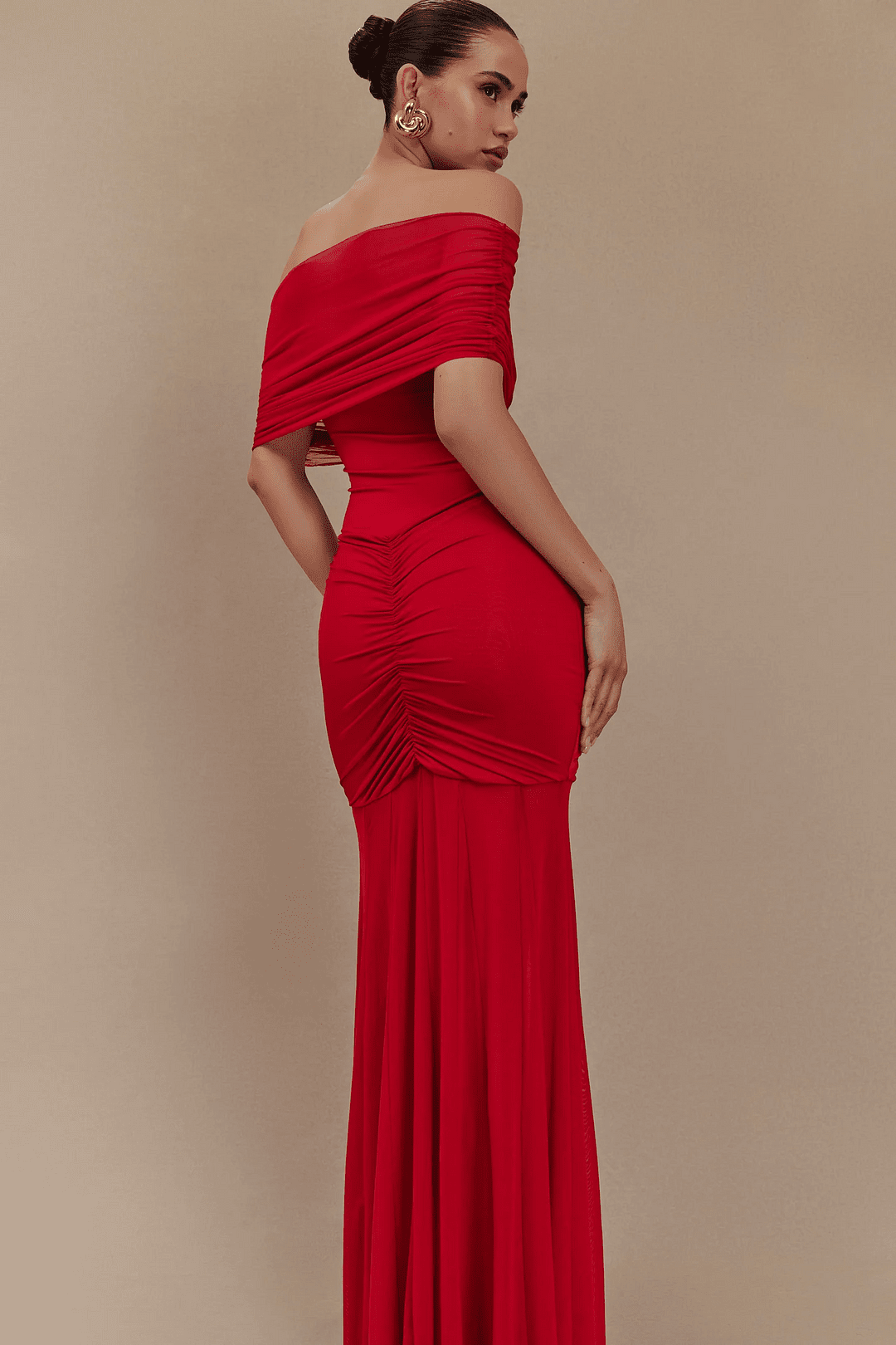 Flora | Elegant Draped Gown in first_variant_option1 | Elegant Women&