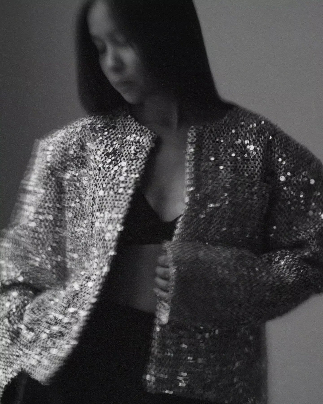 Georgia | Glamorous Sequin Jacket in first_variant_option1 | Elegant Women&