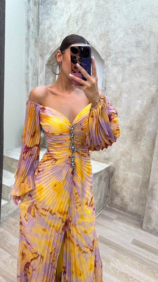 Gisselle | Elegant V - Neck Dress in first_variant_option1 | Elegant Women&