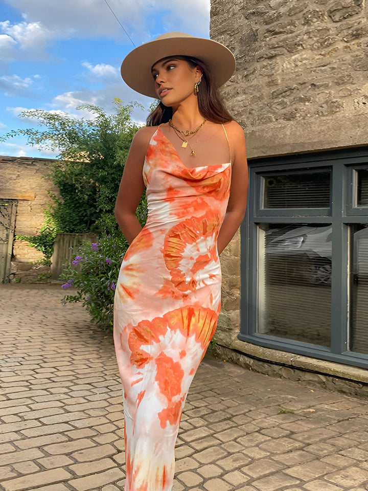 Gretha | Tropical Maxi Dress in first_variant_option1 | Elegant Women&