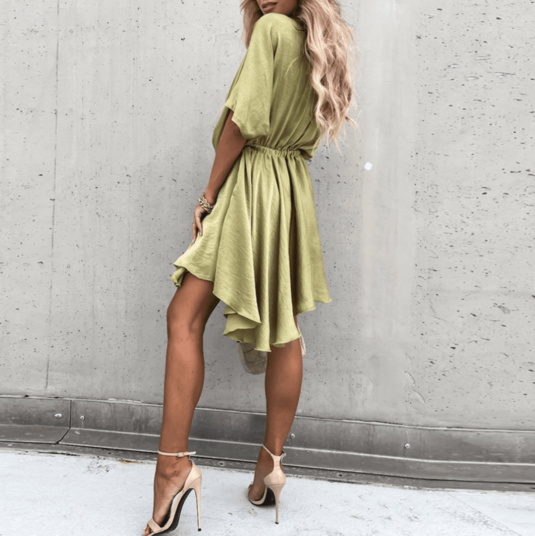 Gretha | Twist Mini Dress in first_variant_option1 | Elegant Women&