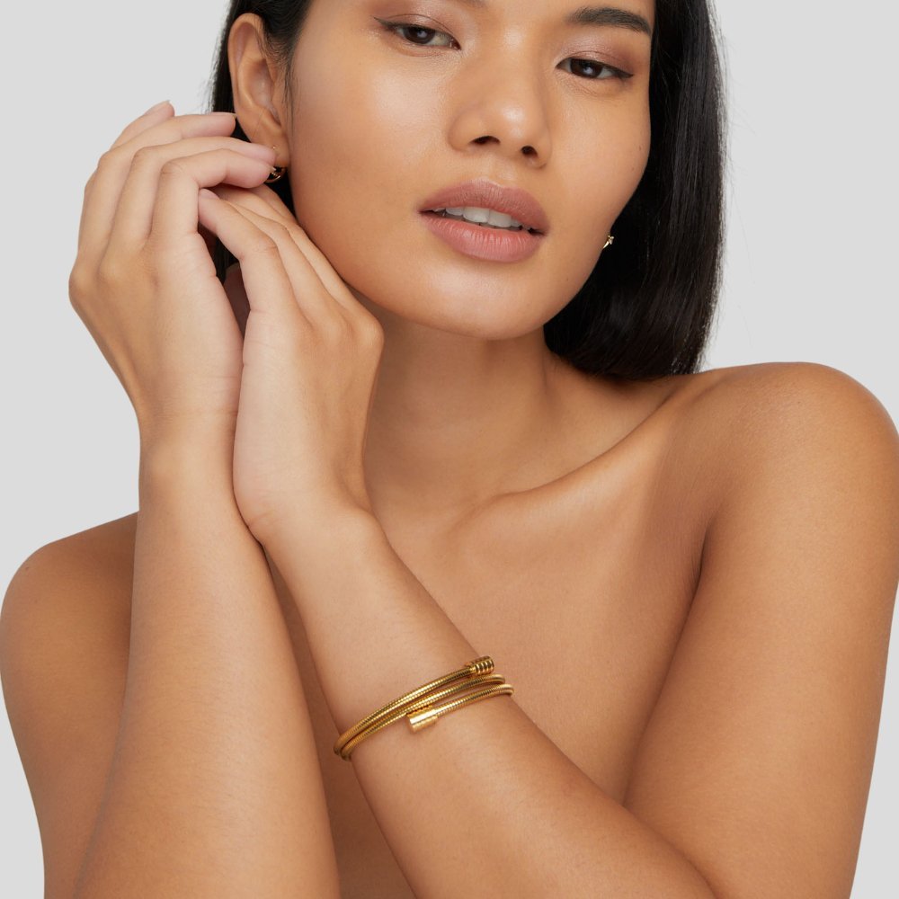 Grisel | Modern Spiral Bracelet in first_variant_option1 | Elegant Women&