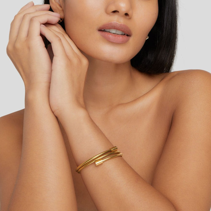 Grisel | Modern Spiral Bracelet in first_variant_option1 | Elegant Women&