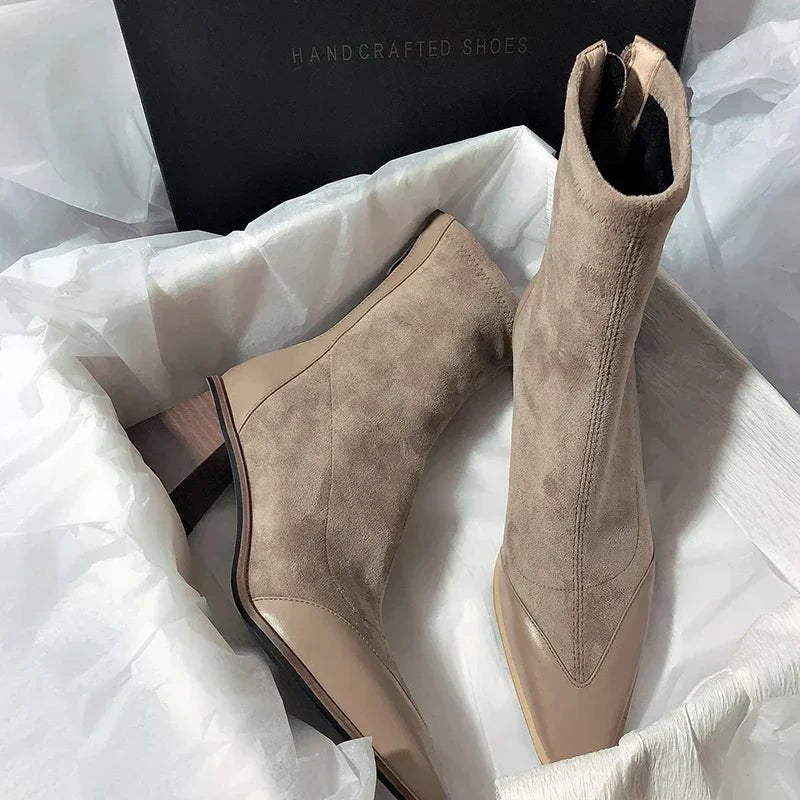 Gwendolyn | Stylish Suede Boots in first_variant_option1 | Elegant Women&