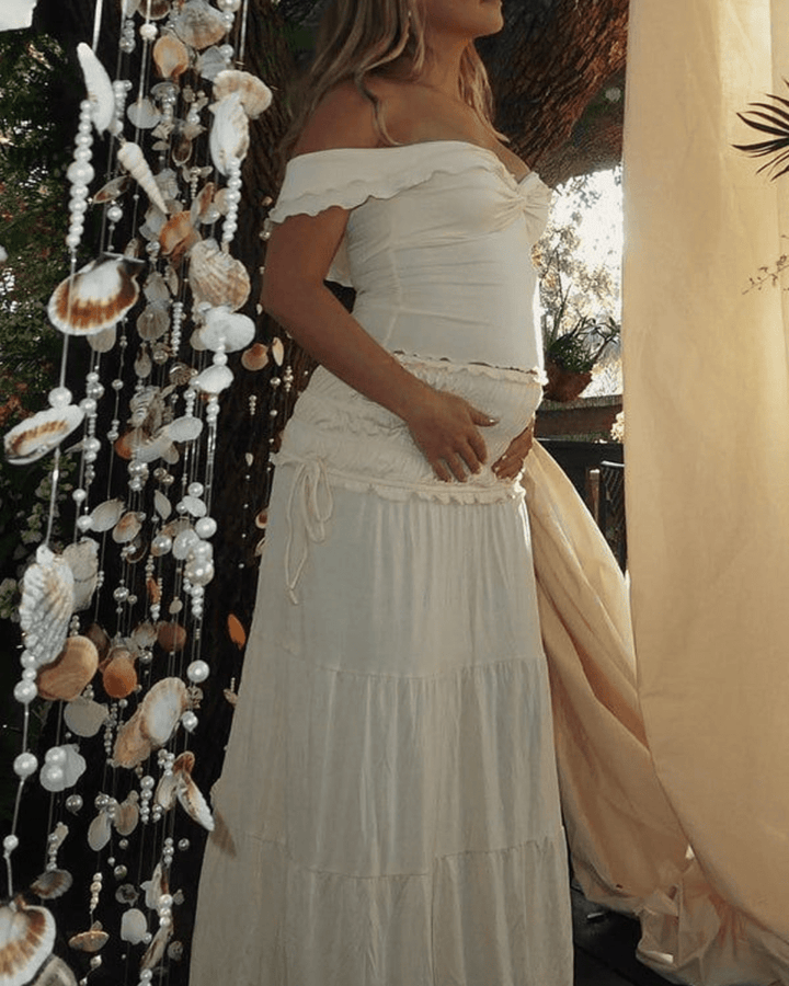 Gwyneira | Pearlveil Maternity Gown in first_variant_option1 | Elegant Women&