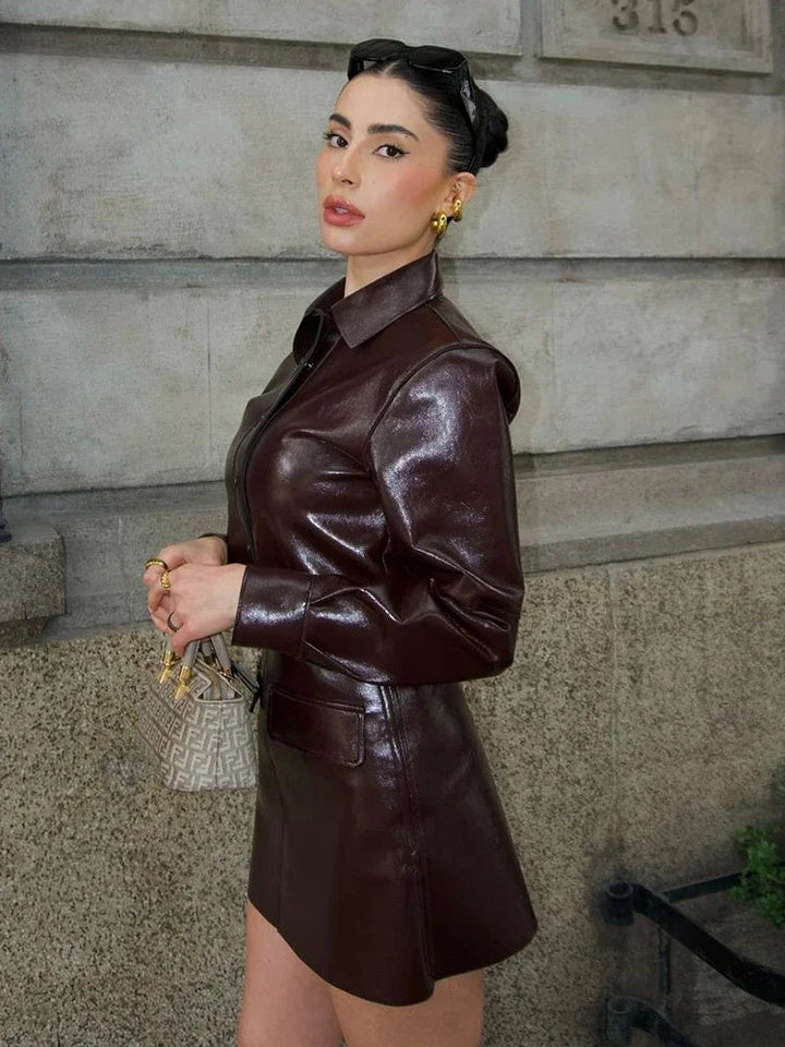 Harmoni | Sophisticated Leather Set in first_variant_option1 | Elegant Women&
