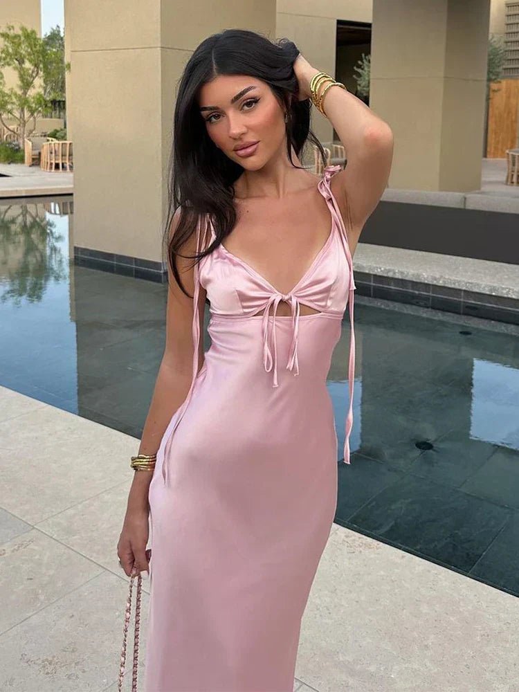Hestia | Elegant Satin Dress in first_variant_option1 | Elegant Women&