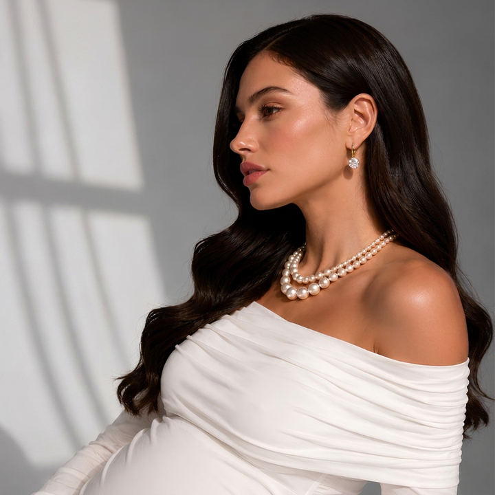 Rosella Pearl Baby Shower Necklace