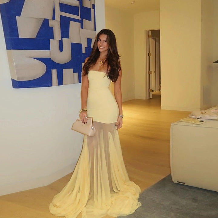 Idony | Radiant Sheer Gown in first_variant_option1 | Elegant Women&