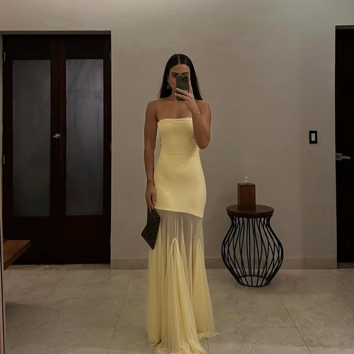 Idony | Radiant Sheer Gown in first_variant_option1 | Elegant Women&