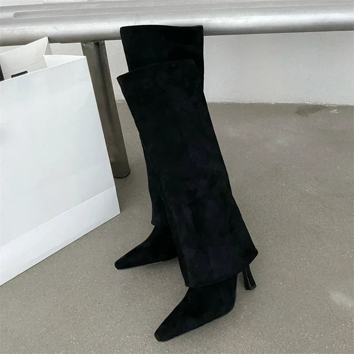 Ila | Sophisticated Suede Boots in first_variant_option1 | Elegant Women&