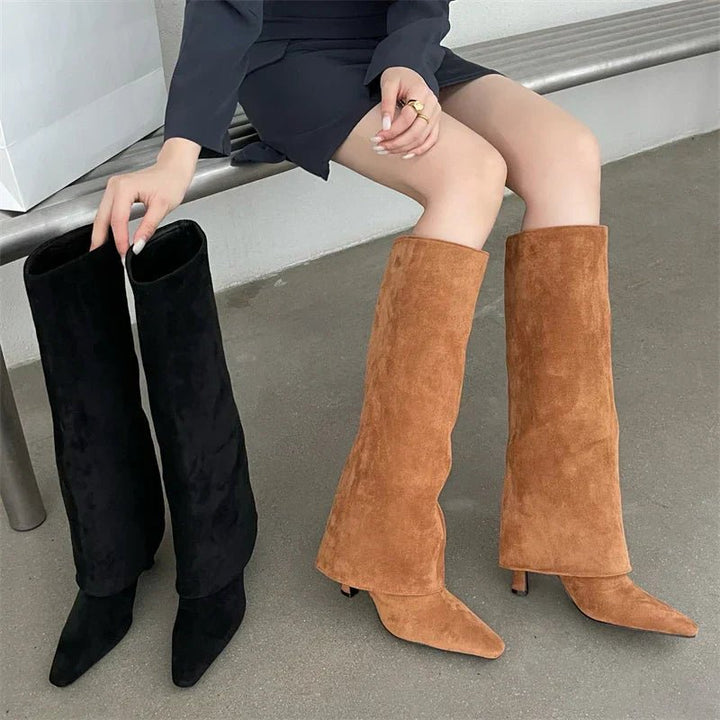 Ila | Sophisticated Suede Boots in first_variant_option1 | Elegant Women&