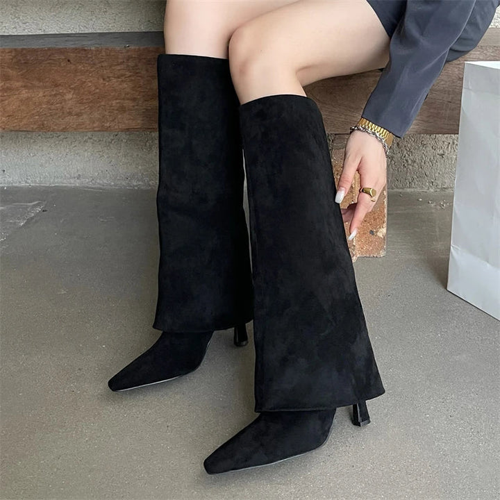 Ila | Sophisticated Suede Boots in first_variant_option1 | Elegant Women&