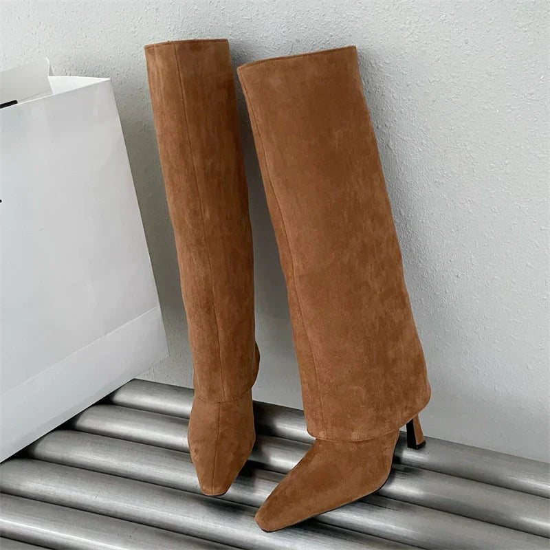 Ila | Sophisticated Suede Boots in first_variant_option1 | Elegant Women's Dress - Maeve The Label