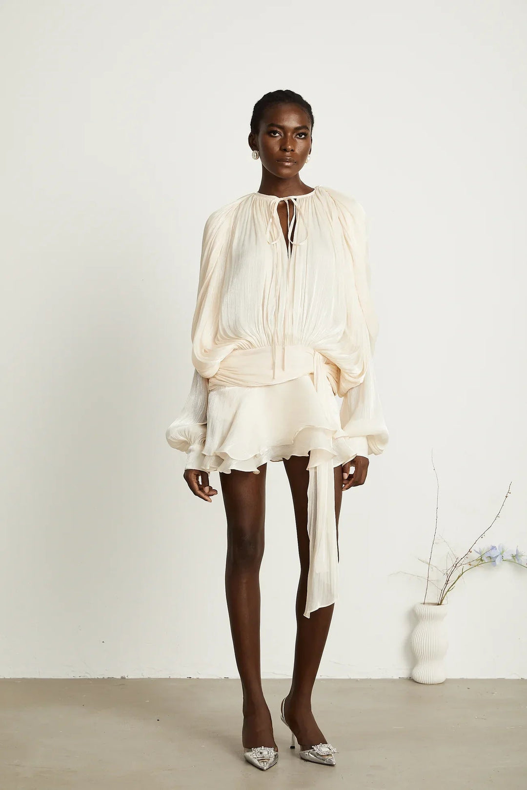 Indy | Flowing Satin Dress in first_variant_option1 | Elegant Women&