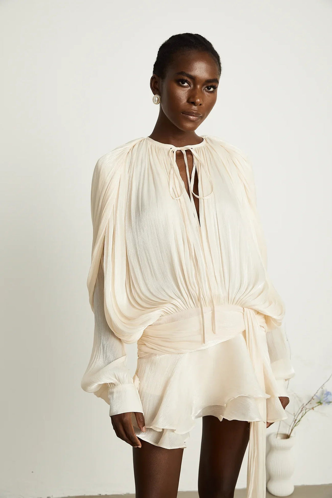 Indy | Flowing Satin Dress in first_variant_option1 | Elegant Women&