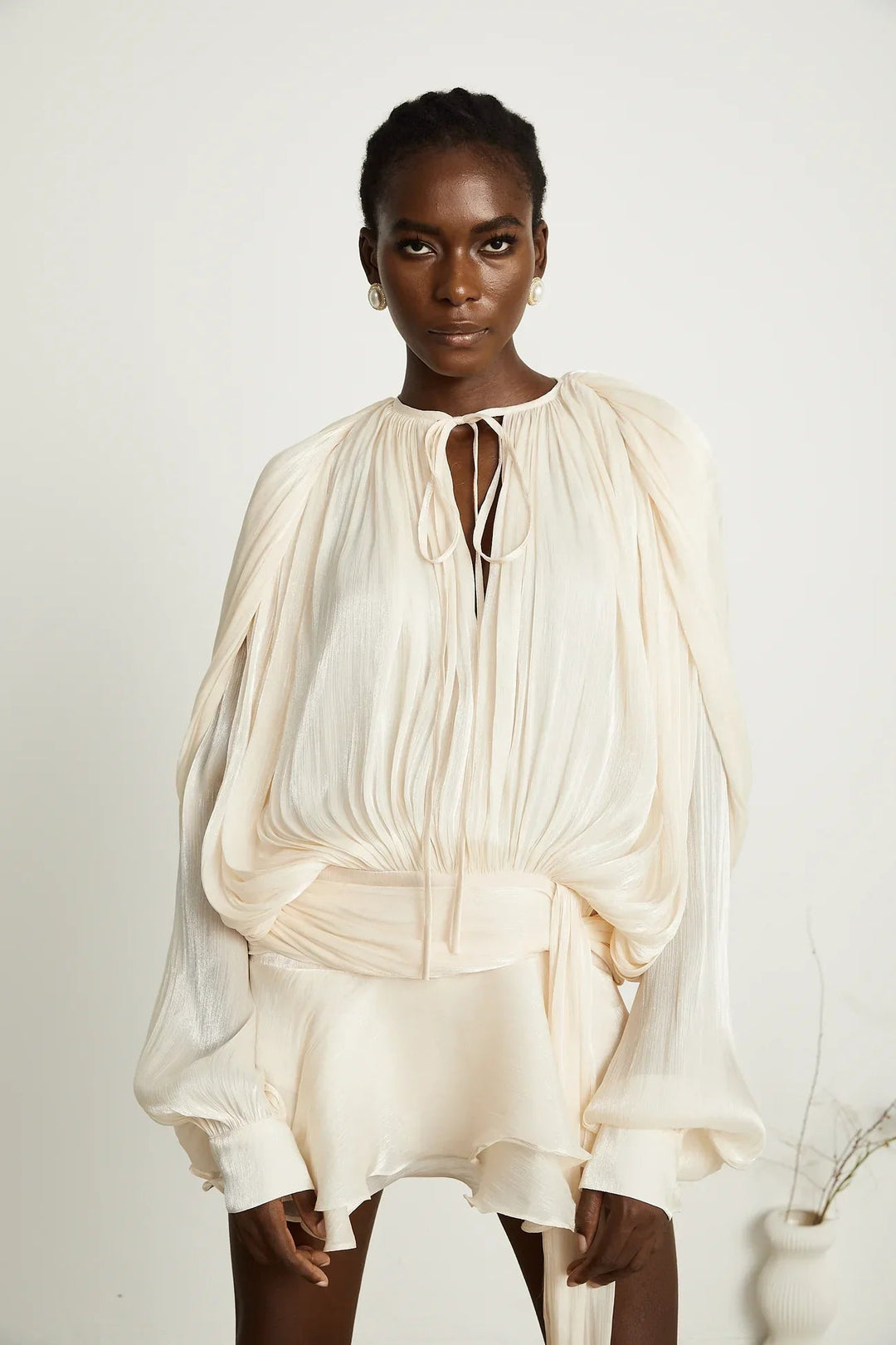 Indy | Flowing Satin Dress in first_variant_option1 | Elegant Women&