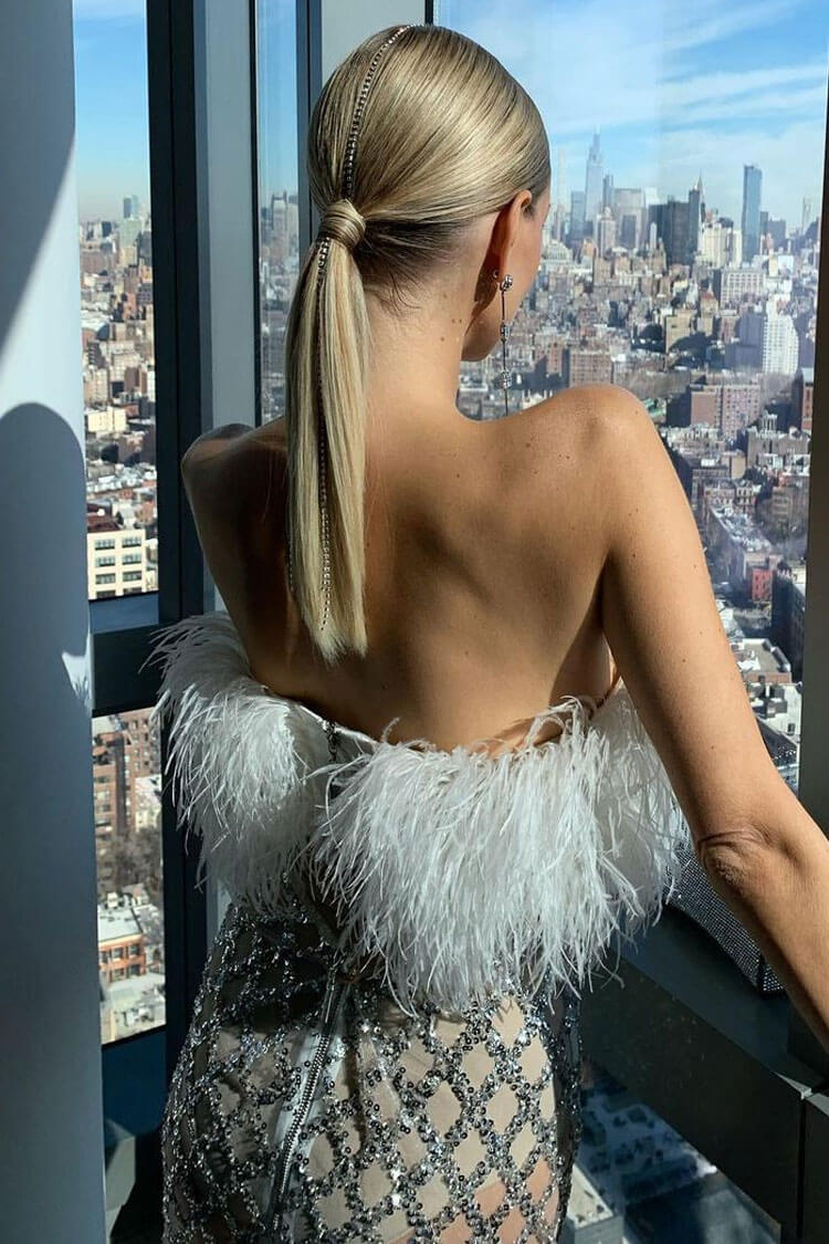 Ione | Crystal Feather Set in first_variant_option1 | Elegant Women&