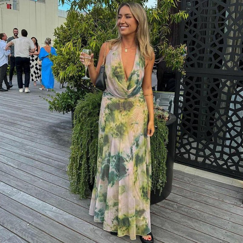 Isley | Drape Maxi Dress in first_variant_option1 | Elegant Women&