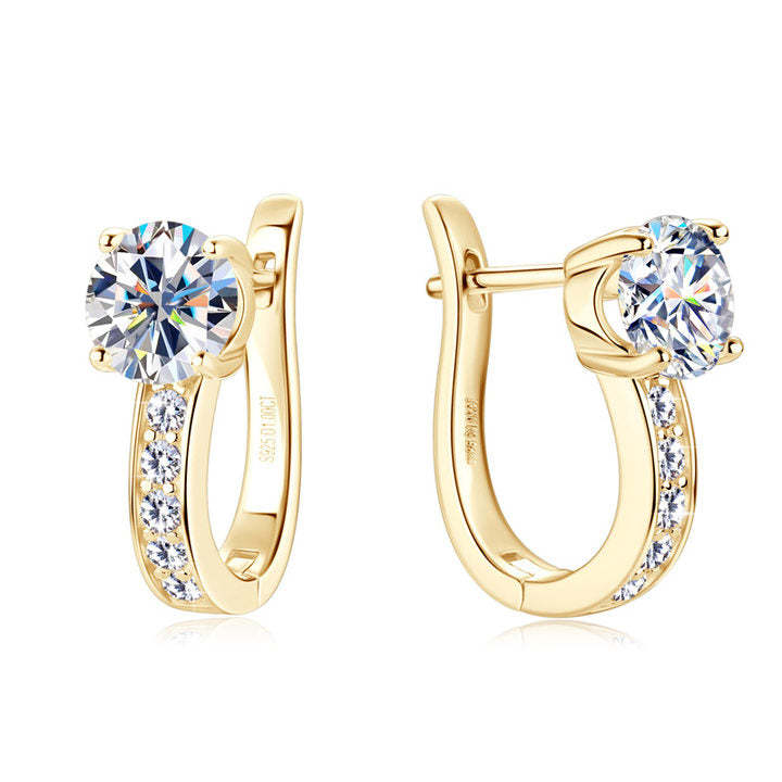 Selwynne | Dazzling Solitaire Hoop Earrings