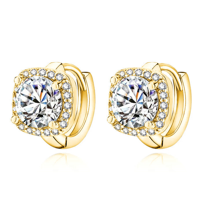 Clematis | Dazzling Halo Studs
