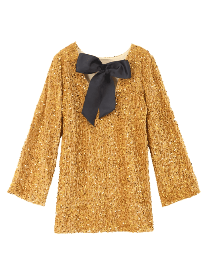 Izzy | Sequin Bow Dress in first_variant_option1 | Elegant Women&