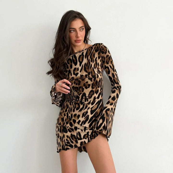 Jacqueline | Mini Leopard Dress in first_variant_option1 | Elegant Women&