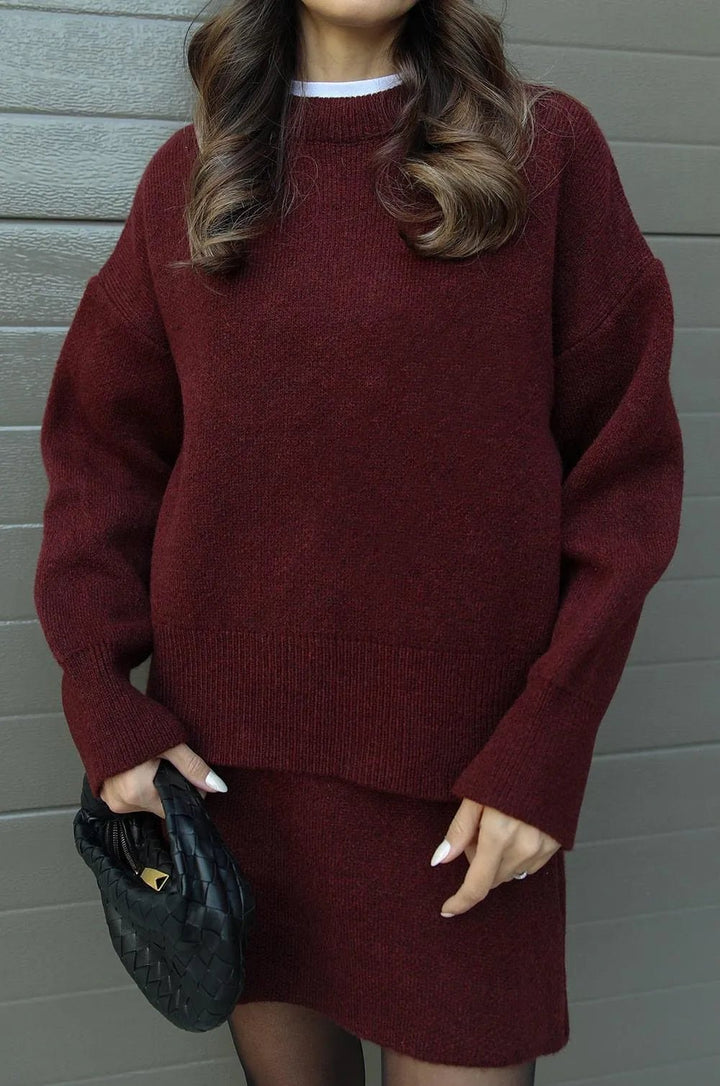 Jamie | Knitted Two Piece Set in first_variant_option1 | Elegant Women&