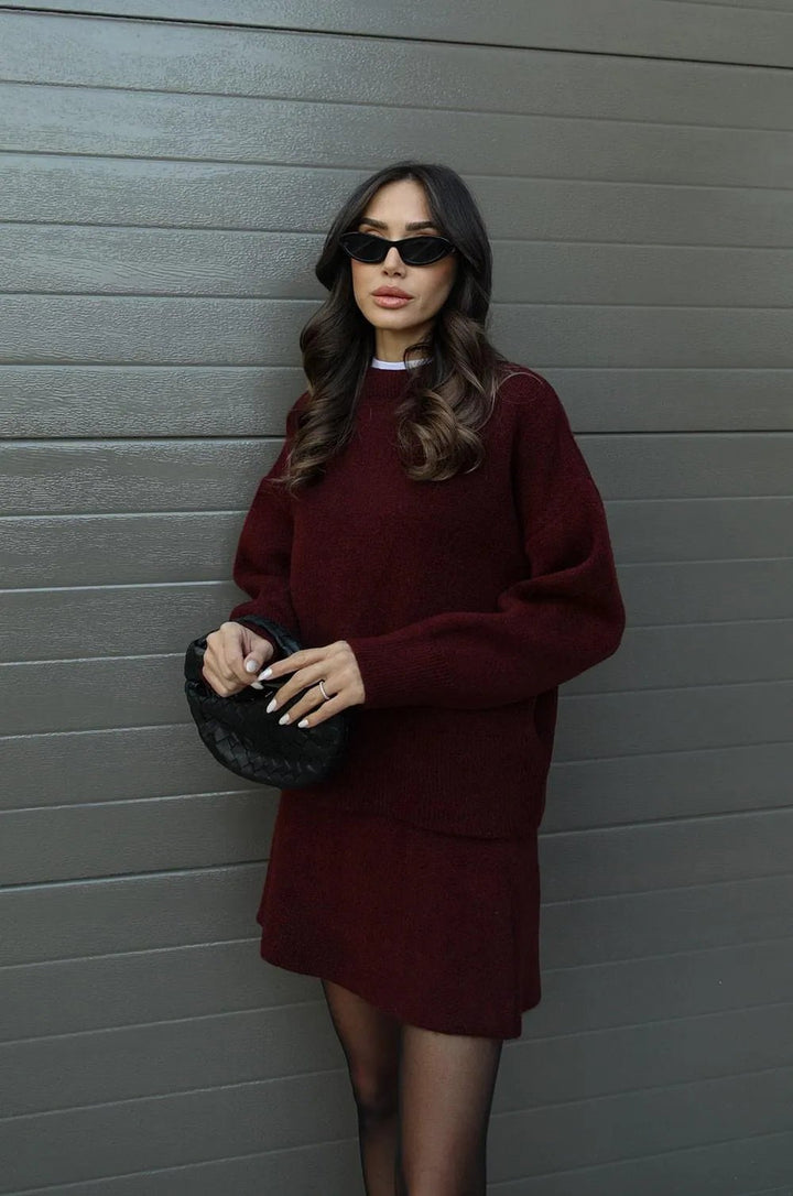 Jamie | Knitted Two Piece Set in first_variant_option1 | Elegant Women&