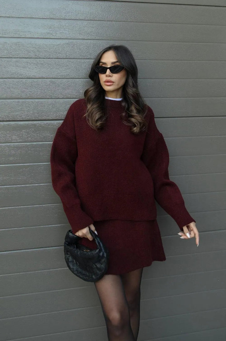 Jamie | Knitted Two Piece Set in first_variant_option1 | Elegant Women&