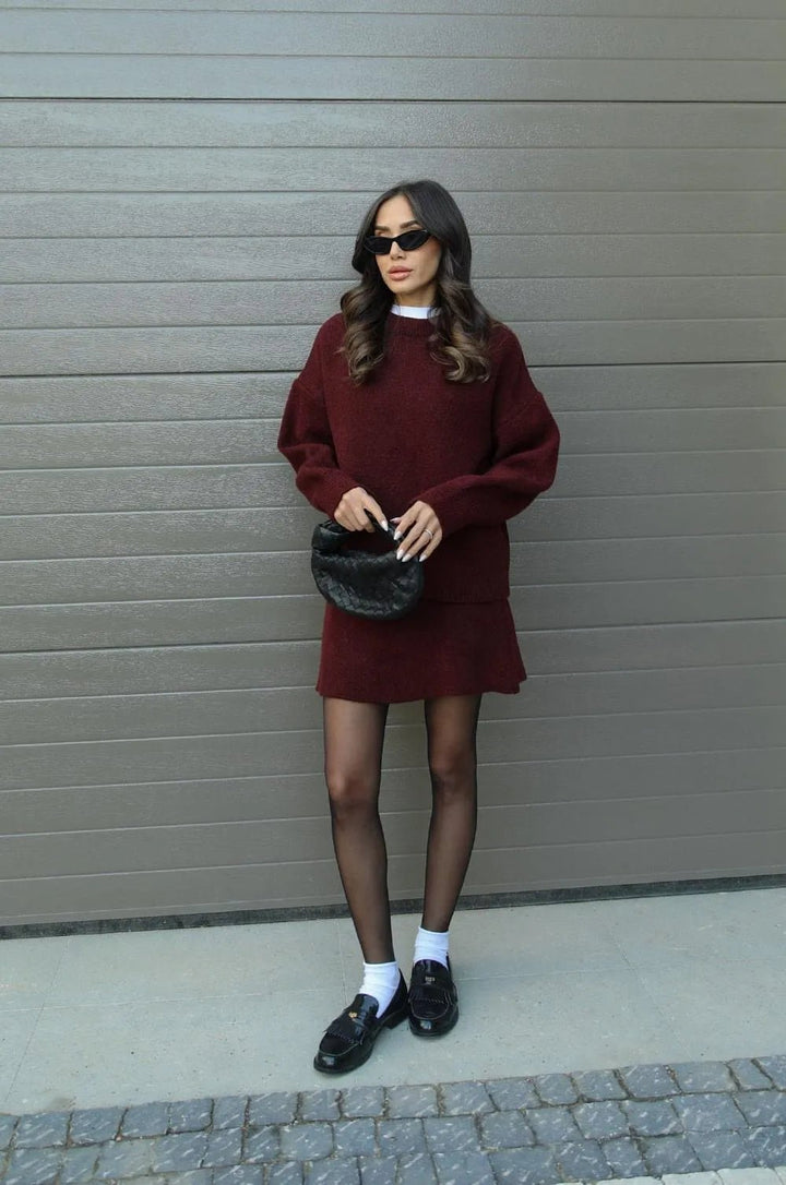 Jamie | Knitted Two Piece Set in first_variant_option1 | Elegant Women&