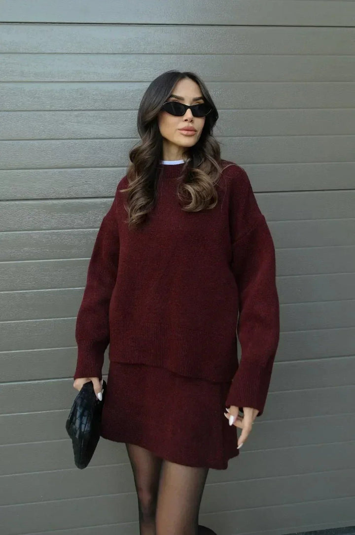 Jamie | Knitted Two Piece Set in first_variant_option1 | Elegant Women&