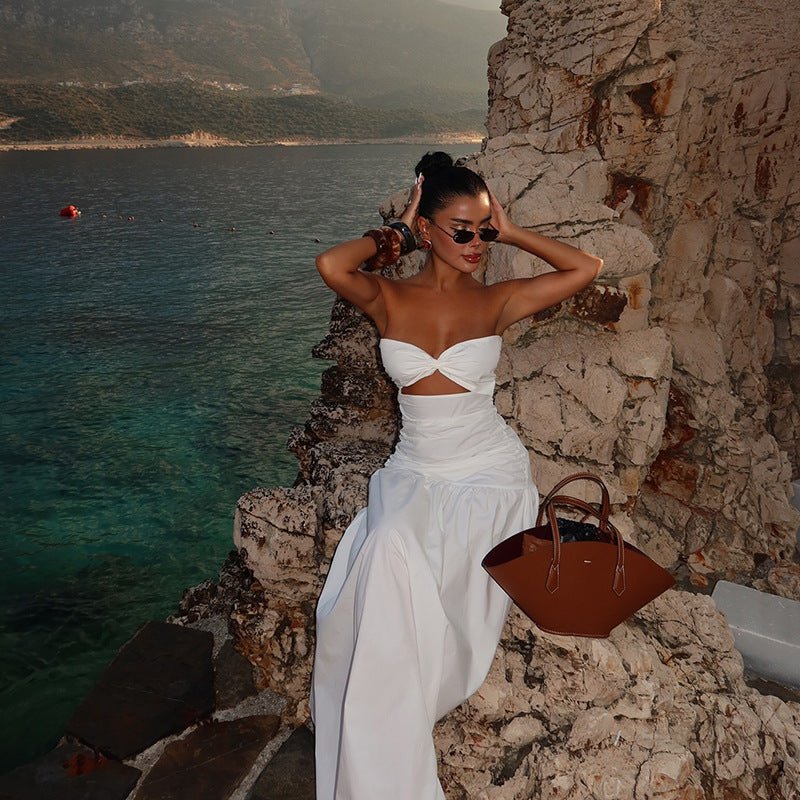 Jemamimae | Strapless Cut - Out Maxi Dress in first_variant_option1 | Elegant Women&