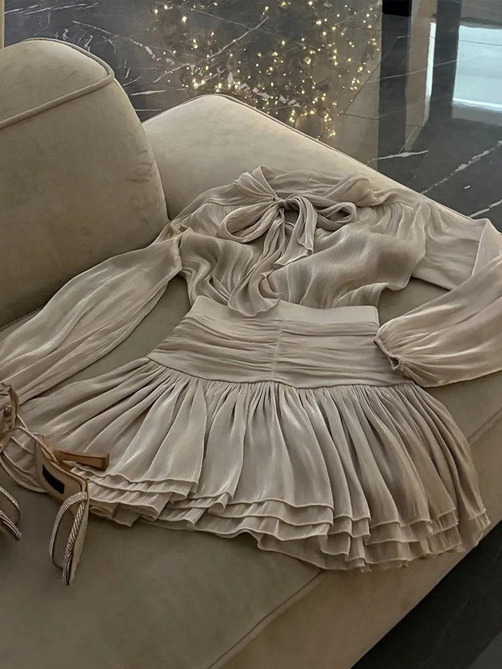 Jill | Graceful Sheer Dress in first_variant_option1 | Elegant Women&
