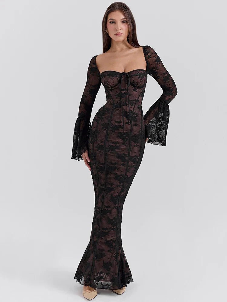 Joelle | Bodycon Lace Dress in first_variant_option1 | Elegant Women&