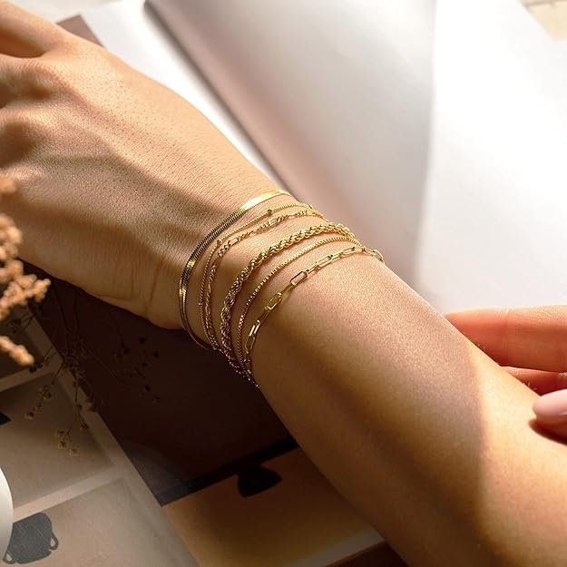 Jorina | Chic Gold Bracelet Set in first_variant_option1 | Elegant Women&