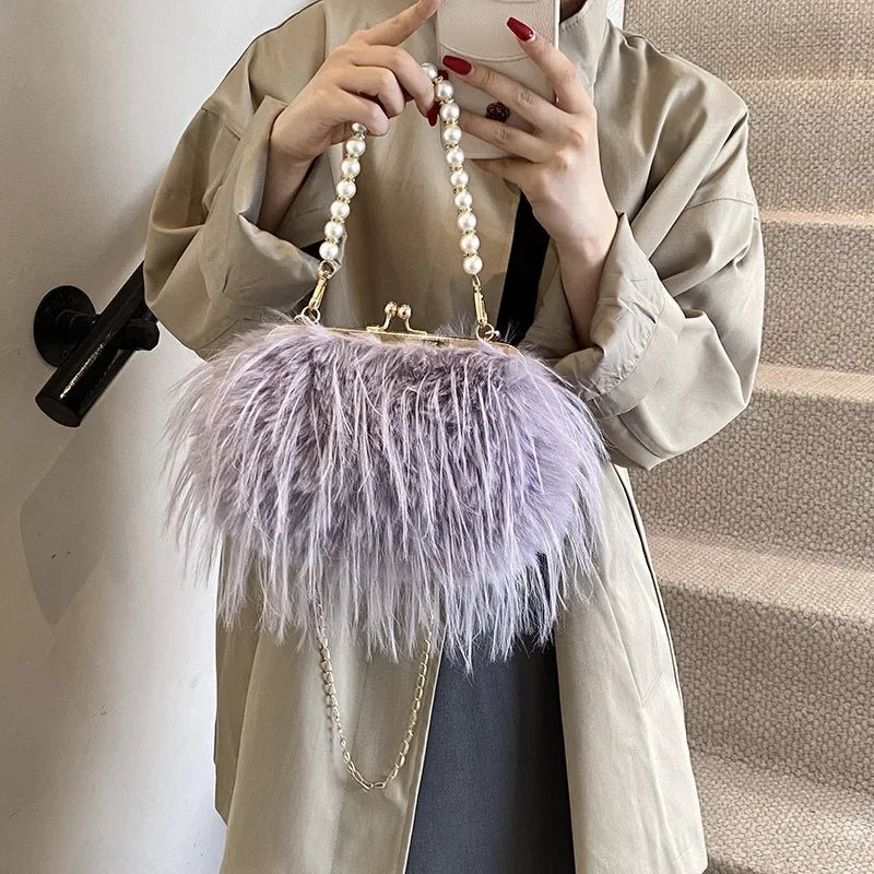 Julianna | Luxurious Feather Purse in first_variant_option1 | Elegant Women&