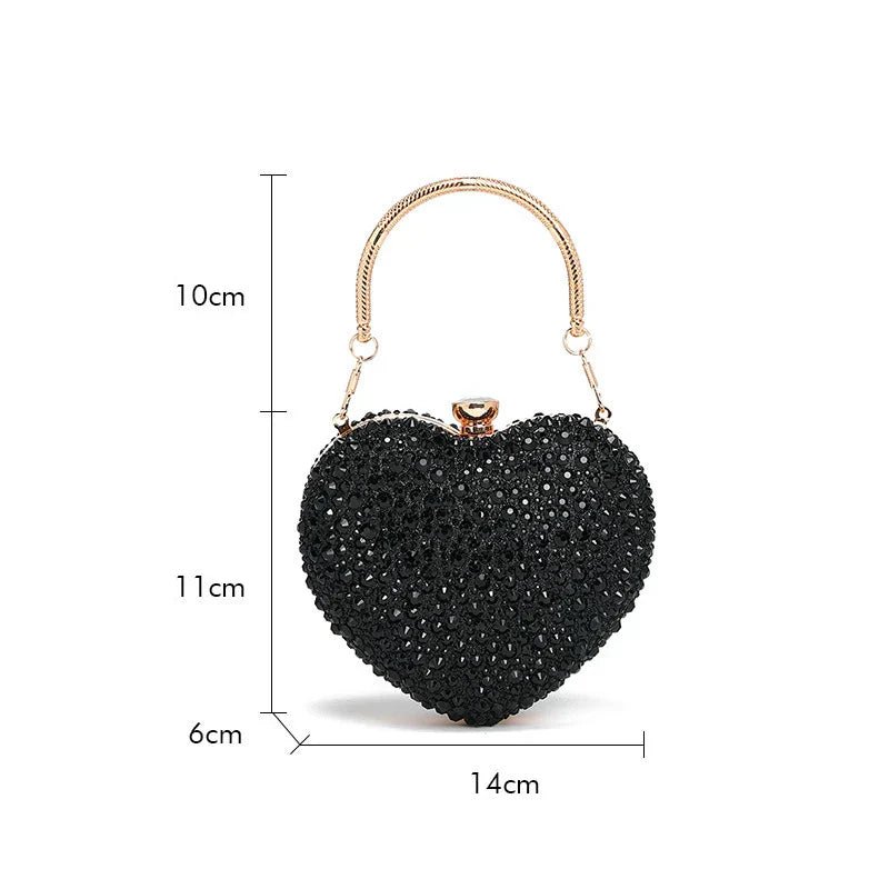 Juliet | Dazzling Heart Handbag in first_variant_option1 | Elegant Women&