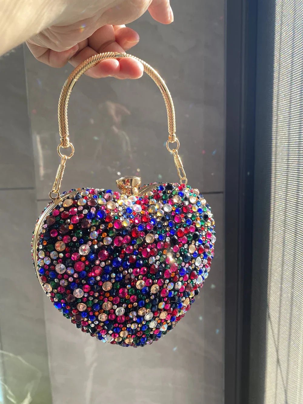 Juliet | Dazzling Heart Handbag in first_variant_option1 | Elegant Women&