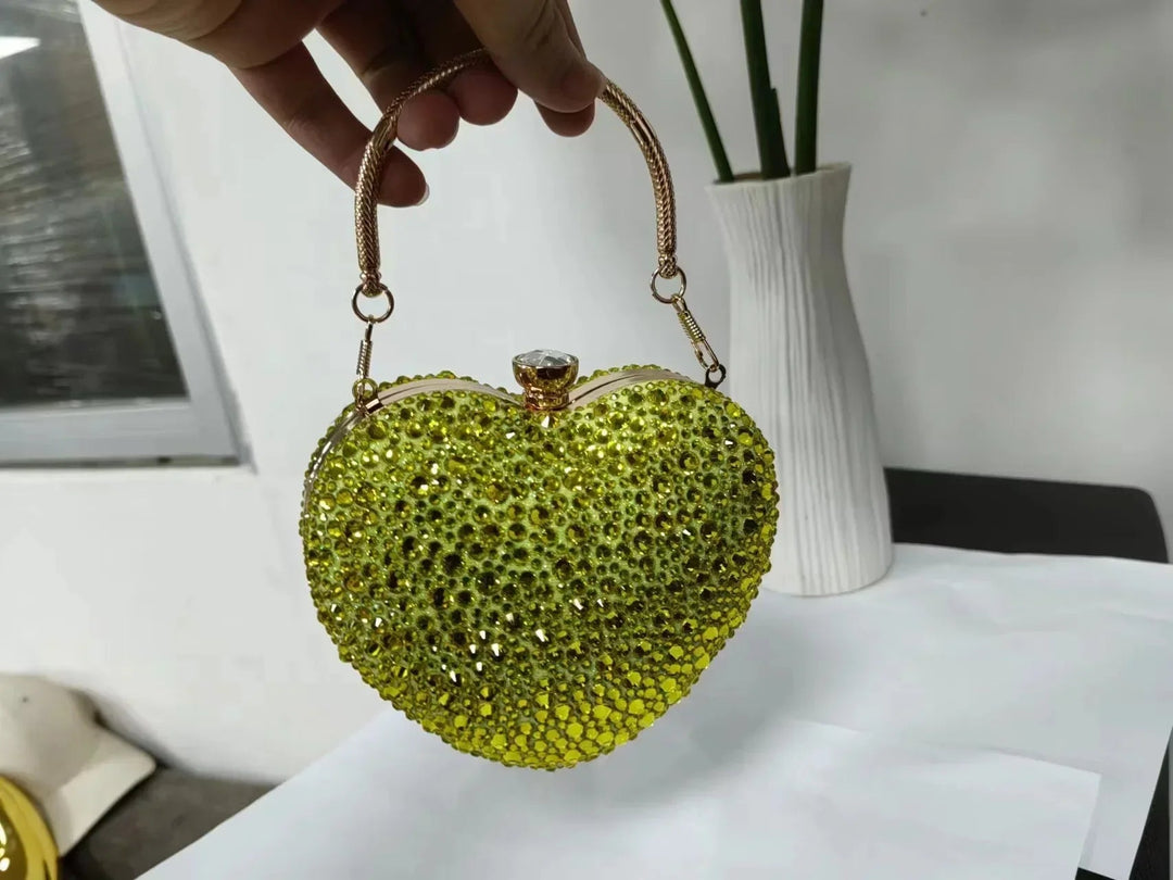 Juliet | Dazzling Heart Handbag in first_variant_option1 | Elegant Women&