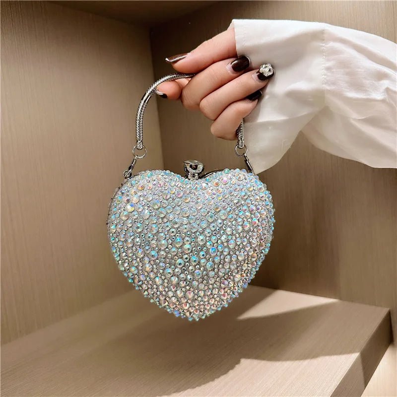 Juliet | Dazzling Heart Handbag in first_variant_option1 | Elegant Women&