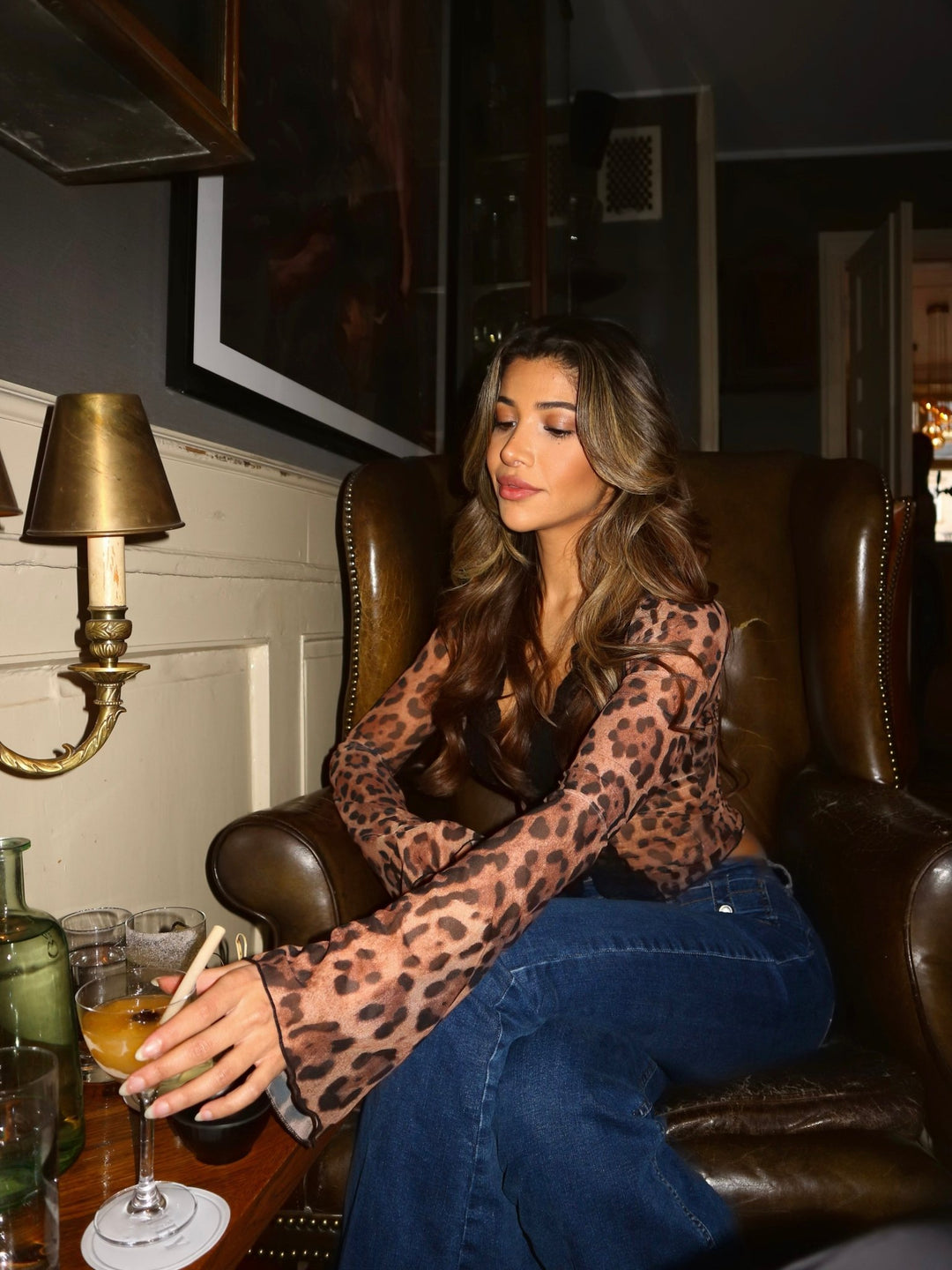 Juniper | Fierce Leopard Blouse in first_variant_option1 | Elegant Women&