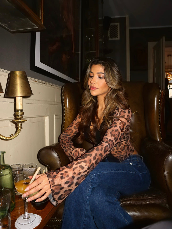 Juniper | Fierce Leopard Blouse in first_variant_option1 | Elegant Women&
