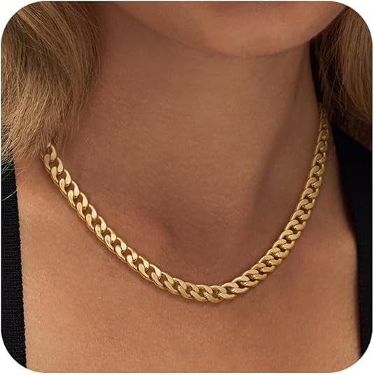 Kalvine | Luxe Thick Chain Necklace in first_variant_option1 | Elegant Women&