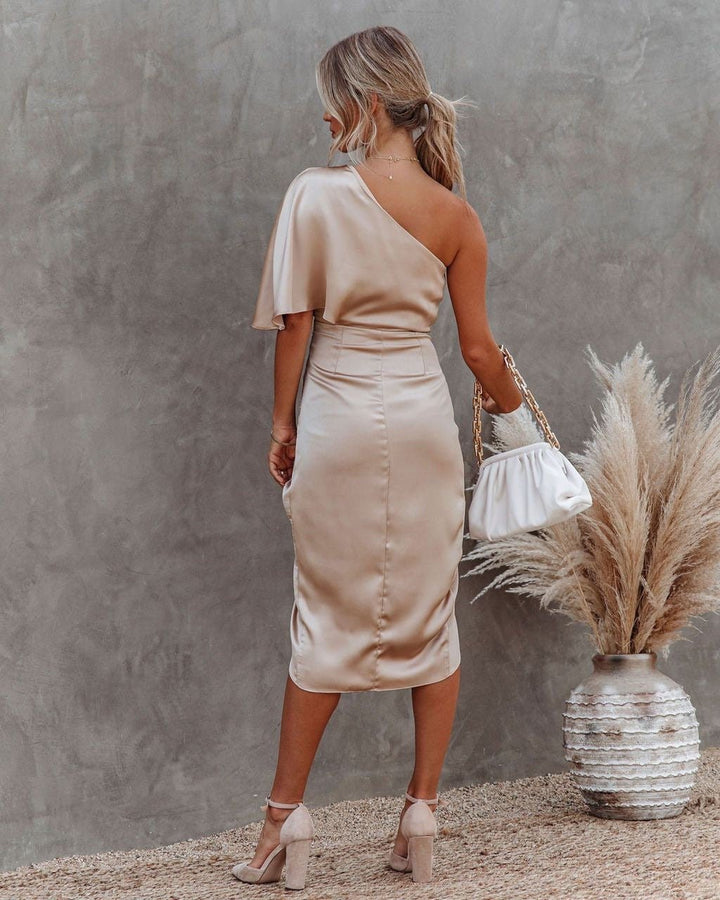 Karina | Sophisticated Satin Dress in first_variant_option1 | Elegant Women&