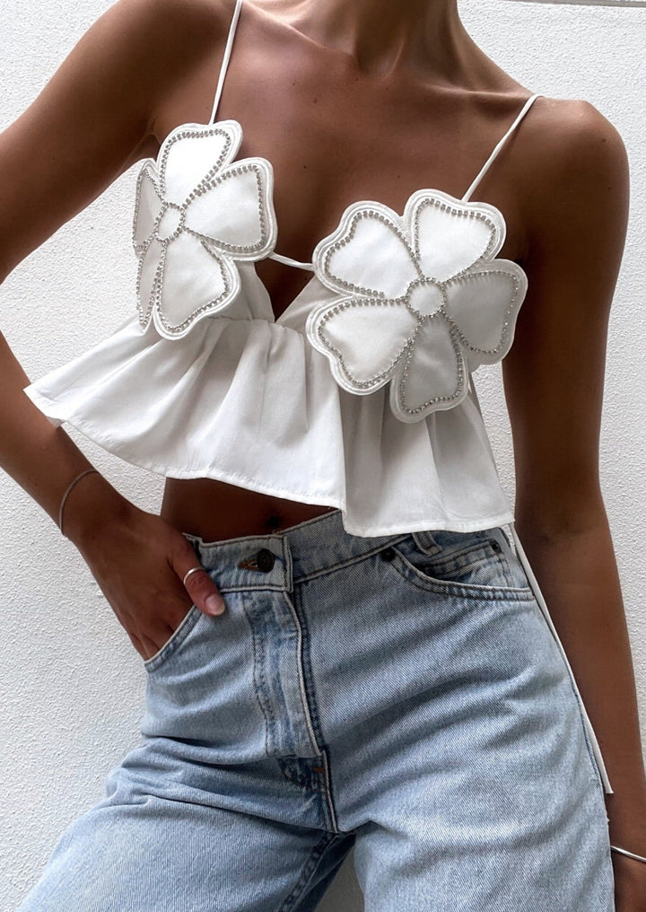 Katell | Petal Bloom Top in first_variant_option1 | Elegant Women&