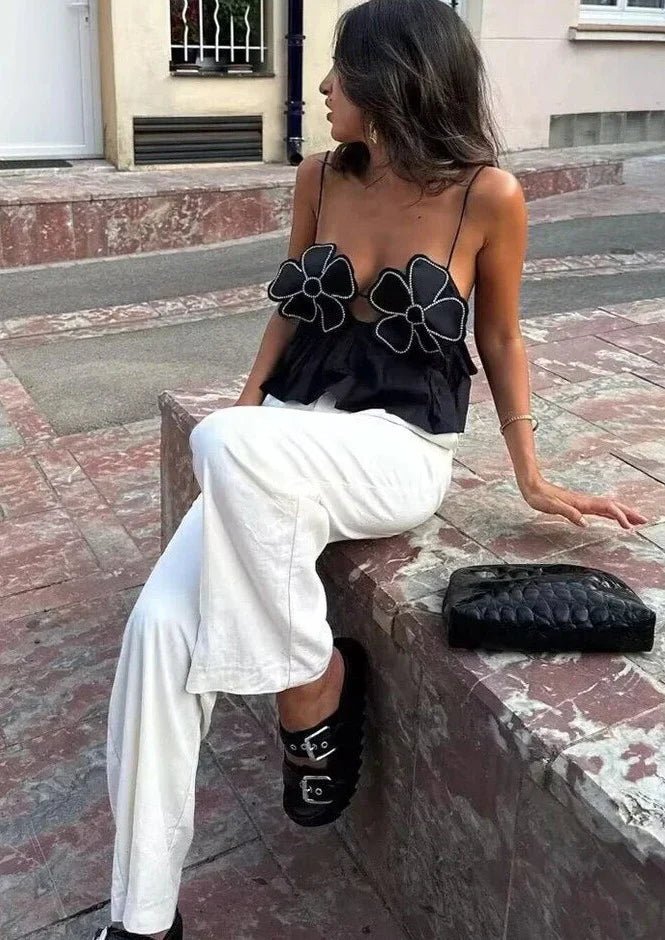 Katell | Petal Bloom Top in first_variant_option1 | Elegant Women&