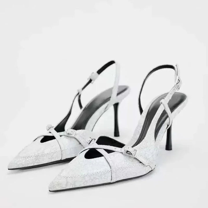 Kendall | Pointed Denim Stilettos in first_variant_option1 | Elegant Women&