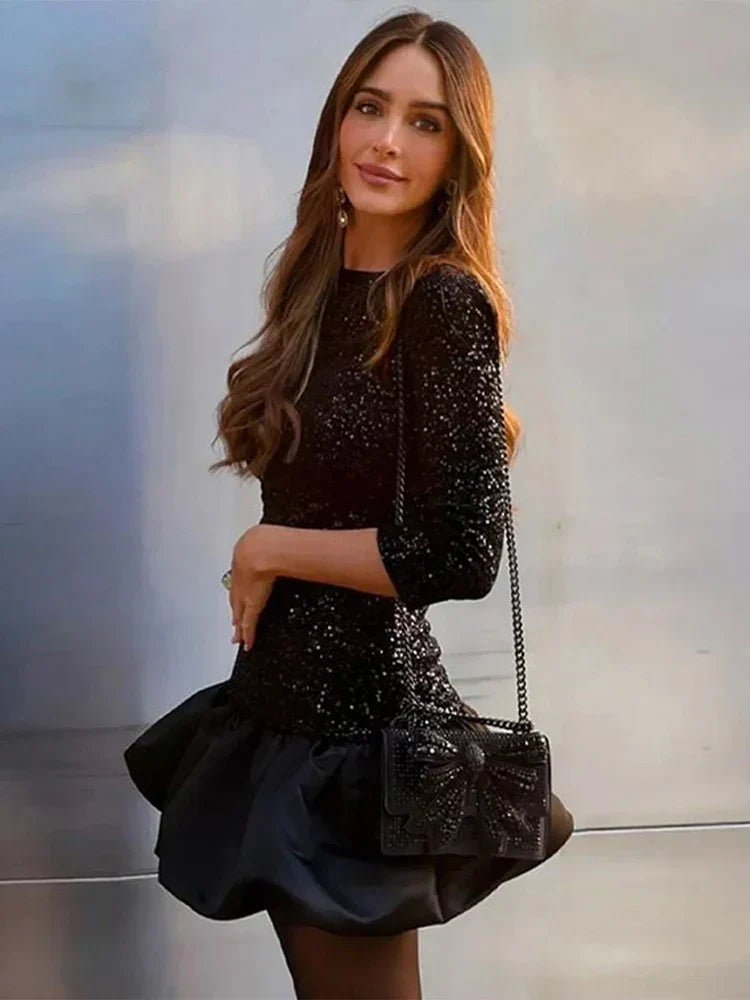 Keyla | Ruffled Hem Dress in first_variant_option1 | Elegant Women&
